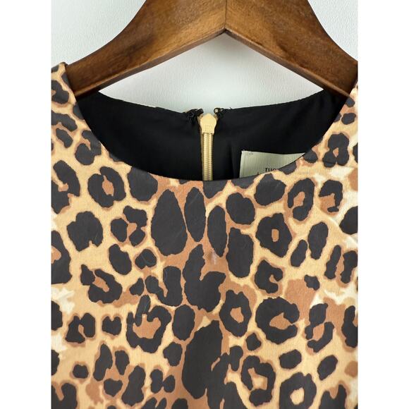 Tuckernuck x India Hicks Leopard Domino Long Sleeve Mini Dress Size M - Picture 4 of 16